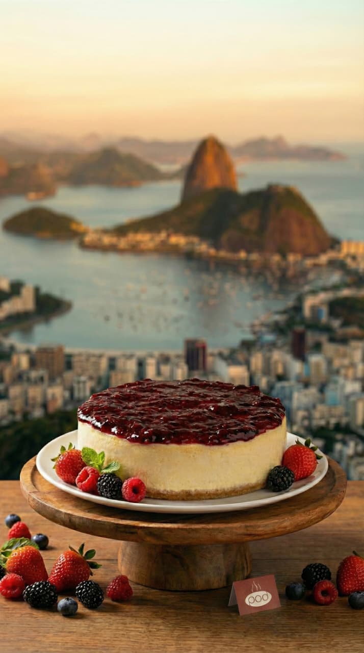 Cheesecake de frutas vermelhas sob encomenda no Rio de Janeiro